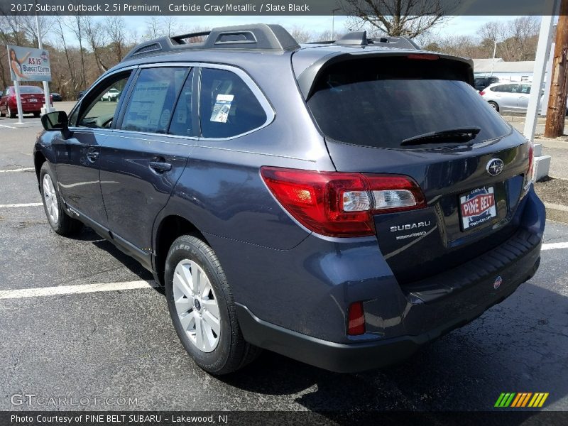 Carbide Gray Metallic / Slate Black 2017 Subaru Outback 2.5i Premium