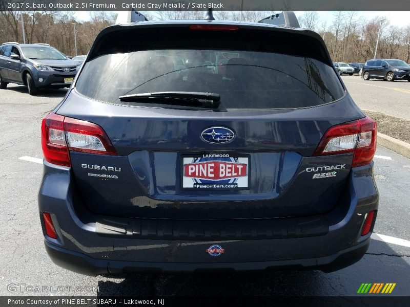 Carbide Gray Metallic / Slate Black 2017 Subaru Outback 2.5i Premium