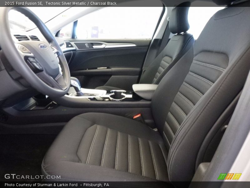 Tectonic Silver Metallic / Charcoal Black 2015 Ford Fusion SE