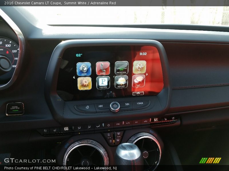 Summit White / Adrenaline Red 2016 Chevrolet Camaro LT Coupe