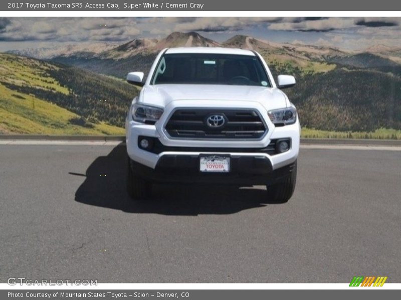 Super White / Cement Gray 2017 Toyota Tacoma SR5 Access Cab