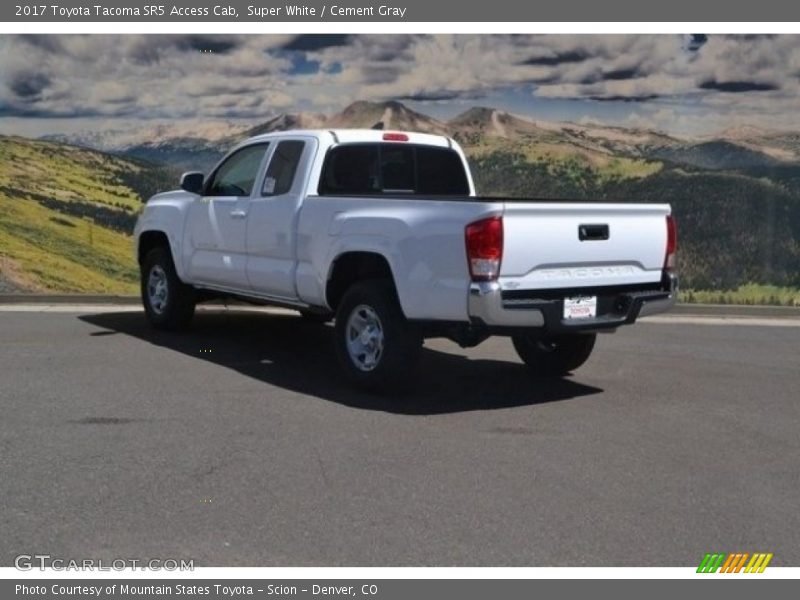 Super White / Cement Gray 2017 Toyota Tacoma SR5 Access Cab