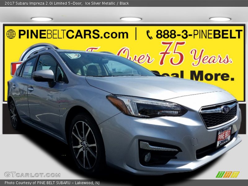 Ice Silver Metallic / Black 2017 Subaru Impreza 2.0i Limited 5-Door