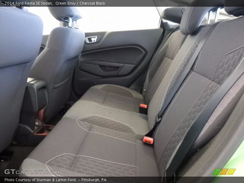 Green Envy / Charcoal Black 2014 Ford Fiesta SE Sedan