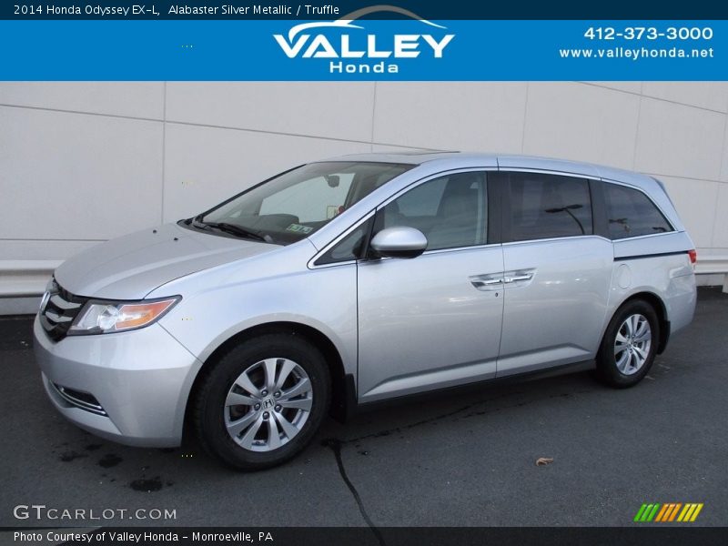 Alabaster Silver Metallic / Truffle 2014 Honda Odyssey EX-L