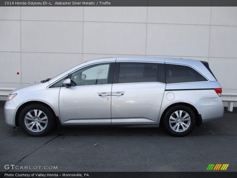 Alabaster Silver Metallic / Truffle 2014 Honda Odyssey EX-L