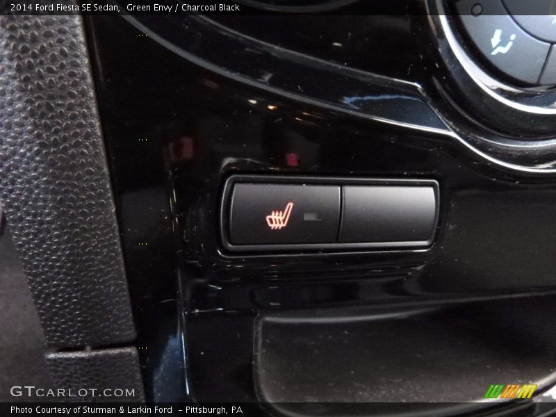 Green Envy / Charcoal Black 2014 Ford Fiesta SE Sedan