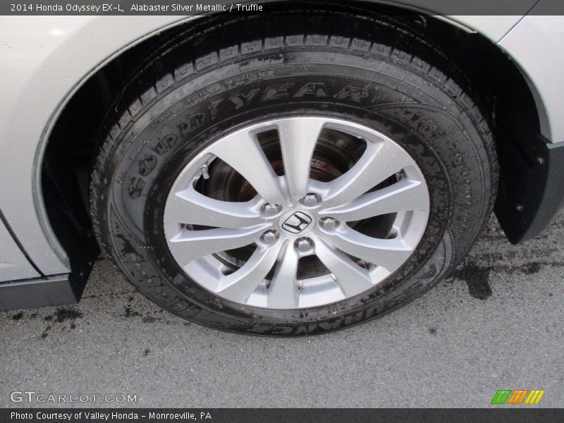 Alabaster Silver Metallic / Truffle 2014 Honda Odyssey EX-L