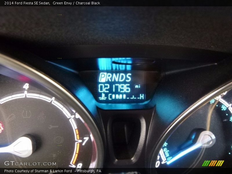 Green Envy / Charcoal Black 2014 Ford Fiesta SE Sedan