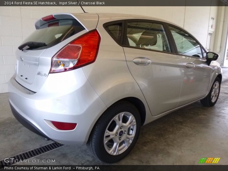 Ingot Silver / Charcoal Black 2014 Ford Fiesta SE Hatchback