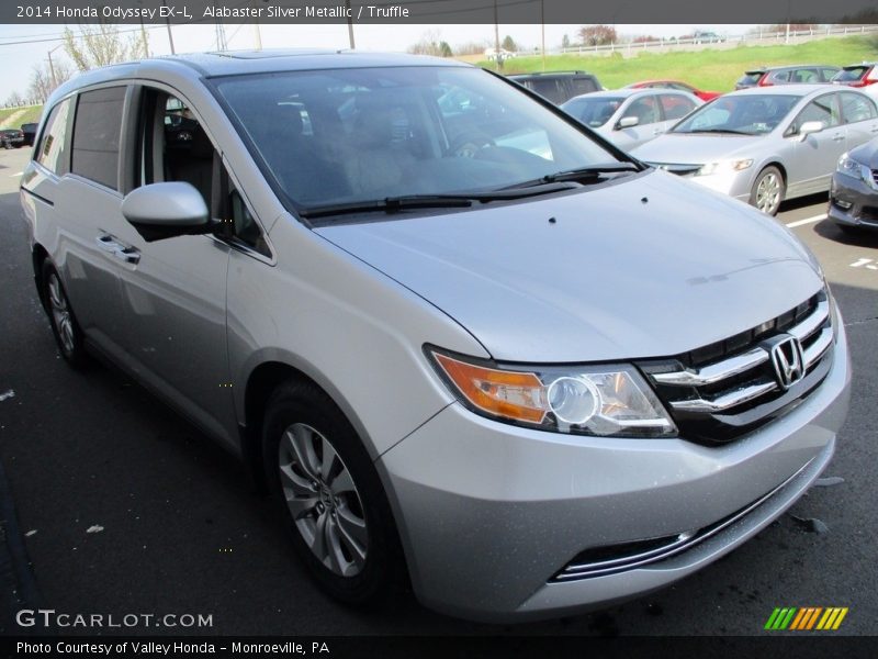 Alabaster Silver Metallic / Truffle 2014 Honda Odyssey EX-L