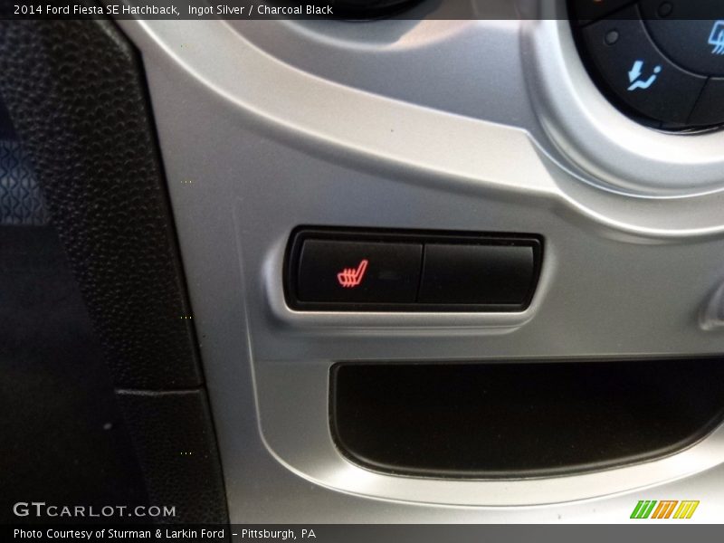 Ingot Silver / Charcoal Black 2014 Ford Fiesta SE Hatchback