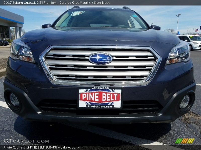 Carbide Gray Metallic / Slate Black 2017 Subaru Outback 2.5i Premium