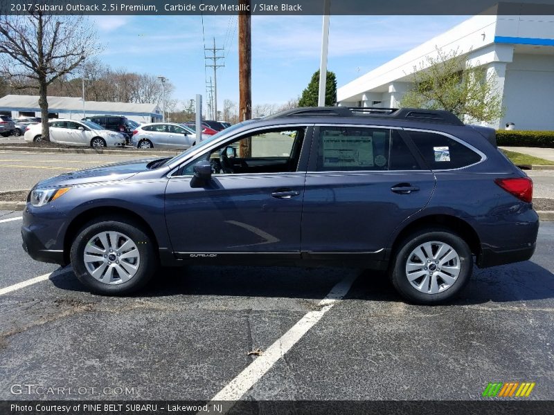Carbide Gray Metallic / Slate Black 2017 Subaru Outback 2.5i Premium