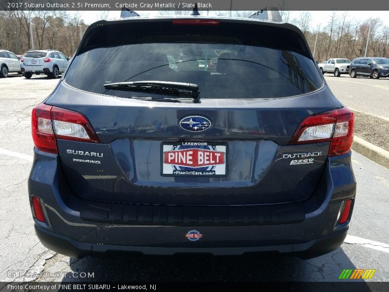Carbide Gray Metallic / Slate Black 2017 Subaru Outback 2.5i Premium