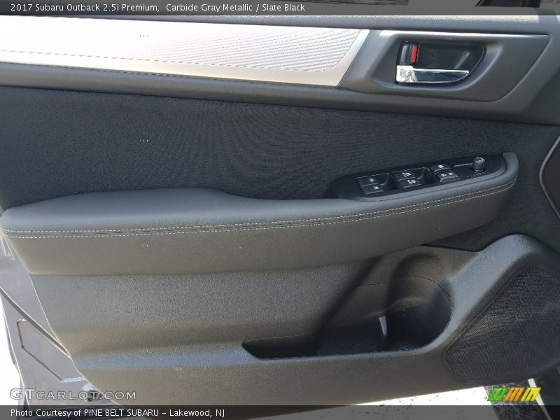 Carbide Gray Metallic / Slate Black 2017 Subaru Outback 2.5i Premium