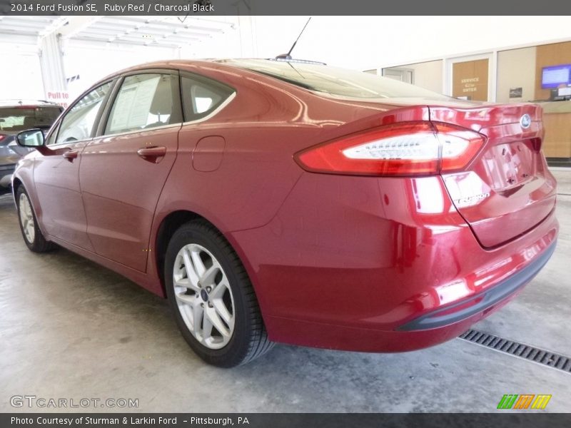 Ruby Red / Charcoal Black 2014 Ford Fusion SE