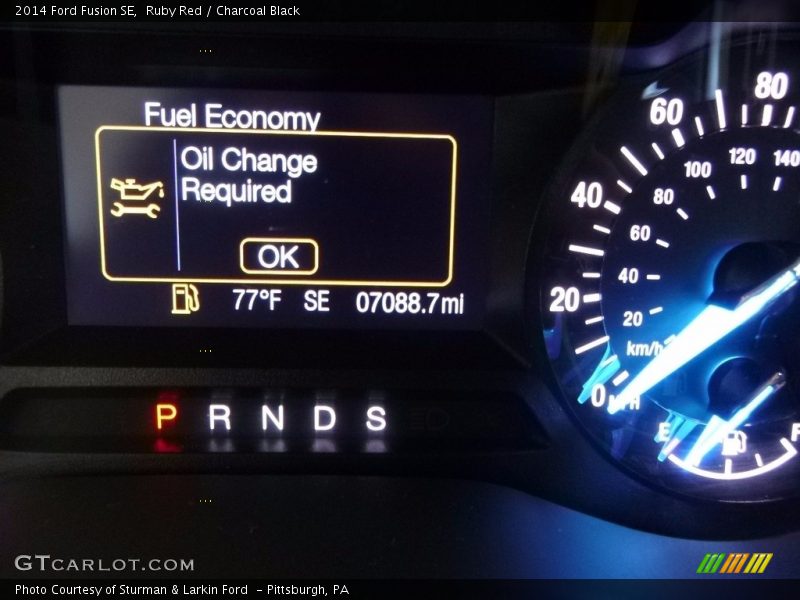 Ruby Red / Charcoal Black 2014 Ford Fusion SE