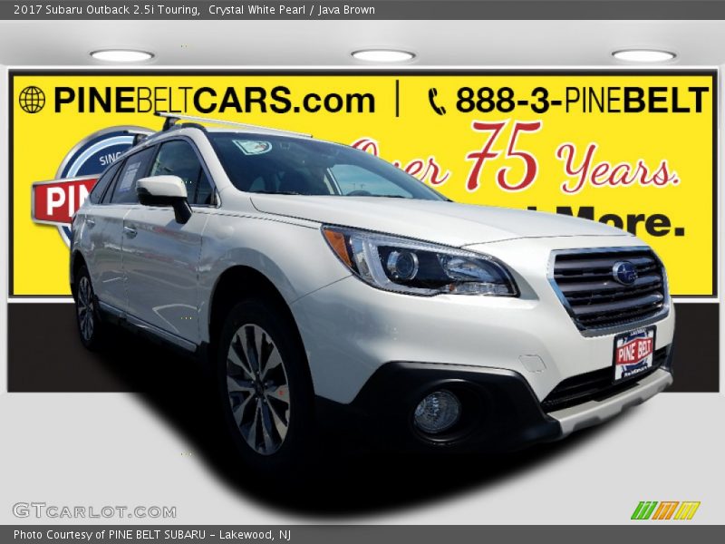 Crystal White Pearl / Java Brown 2017 Subaru Outback 2.5i Touring