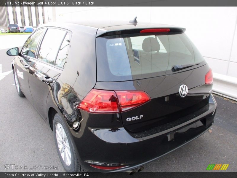 Black / Black 2015 Volkswagen Golf 4 Door 1.8T S