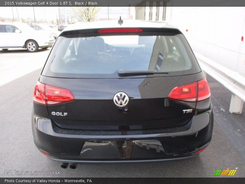 Black / Black 2015 Volkswagen Golf 4 Door 1.8T S