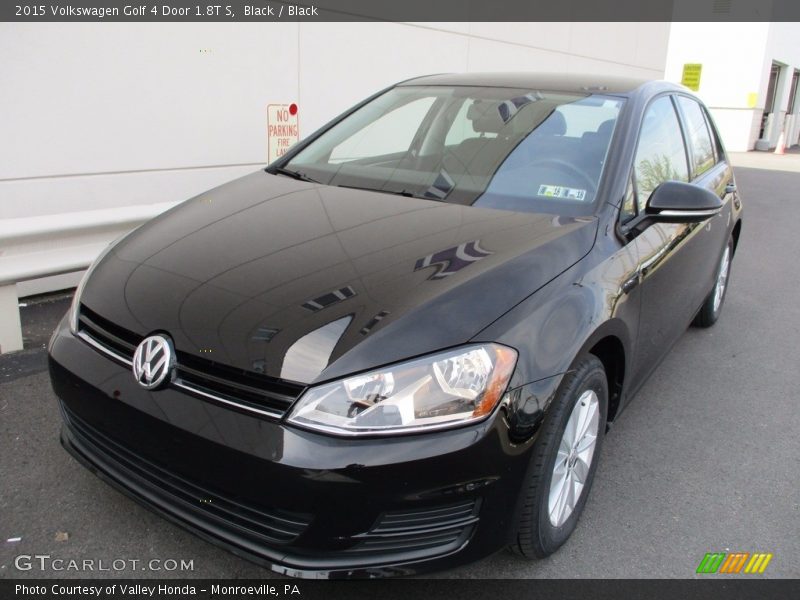 Black / Black 2015 Volkswagen Golf 4 Door 1.8T S
