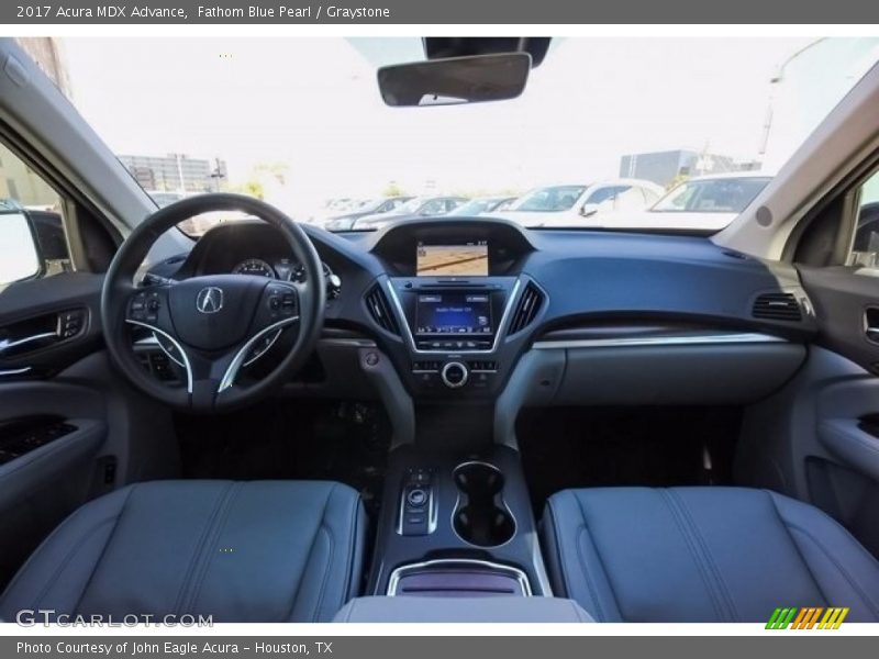 Fathom Blue Pearl / Graystone 2017 Acura MDX Advance
