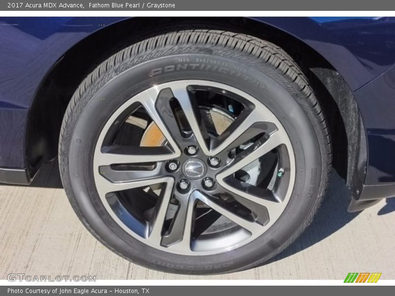 Fathom Blue Pearl / Graystone 2017 Acura MDX Advance