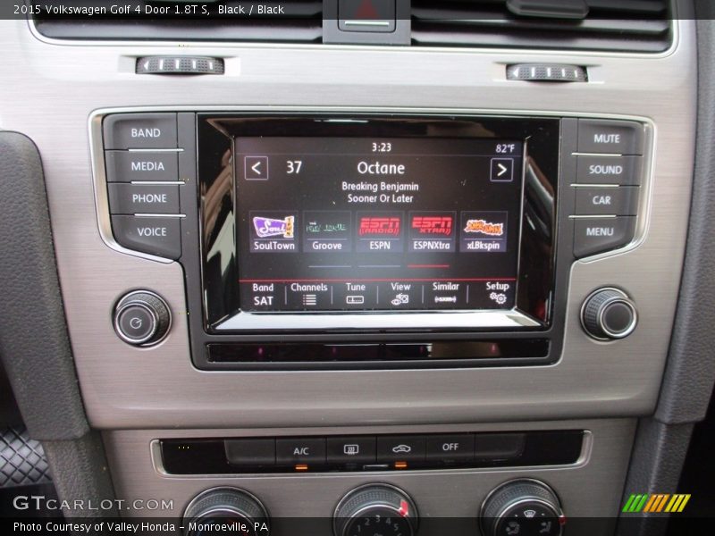 Black / Black 2015 Volkswagen Golf 4 Door 1.8T S