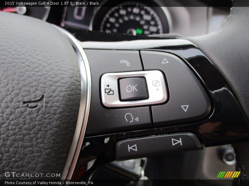 Black / Black 2015 Volkswagen Golf 4 Door 1.8T S