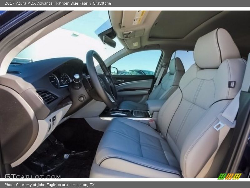Fathom Blue Pearl / Graystone 2017 Acura MDX Advance