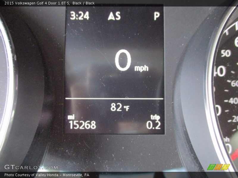 Black / Black 2015 Volkswagen Golf 4 Door 1.8T S