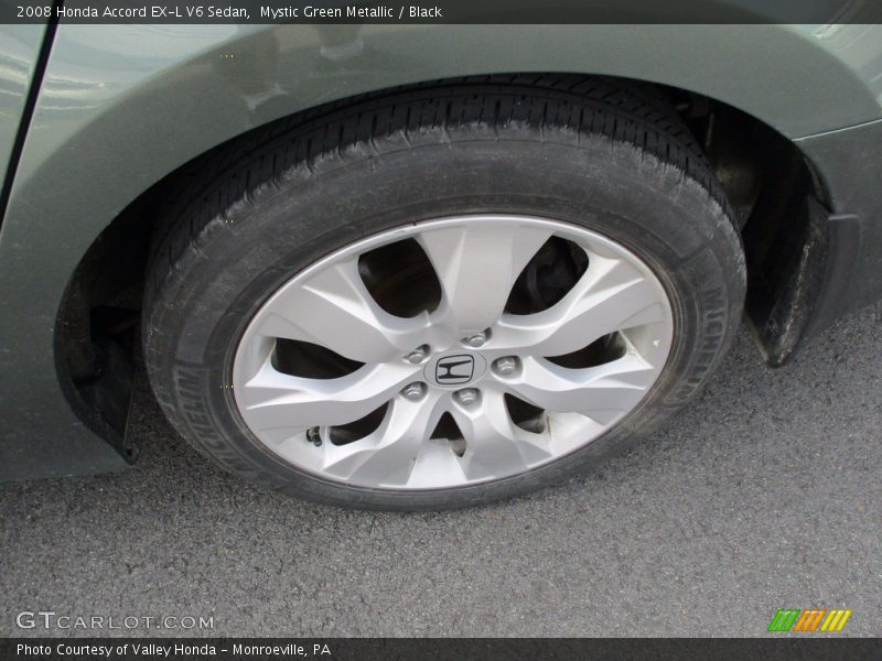 Mystic Green Metallic / Black 2008 Honda Accord EX-L V6 Sedan