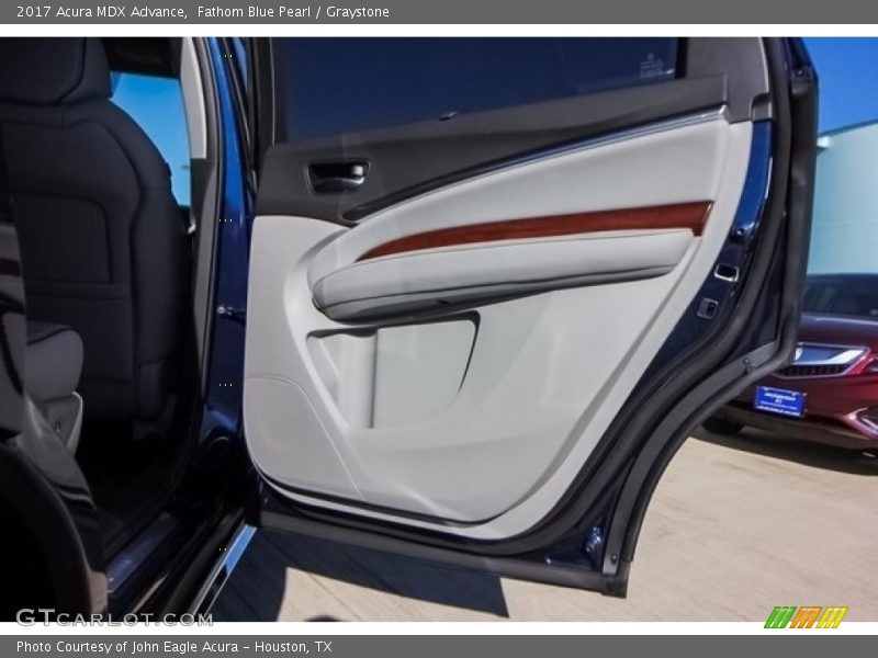 Fathom Blue Pearl / Graystone 2017 Acura MDX Advance