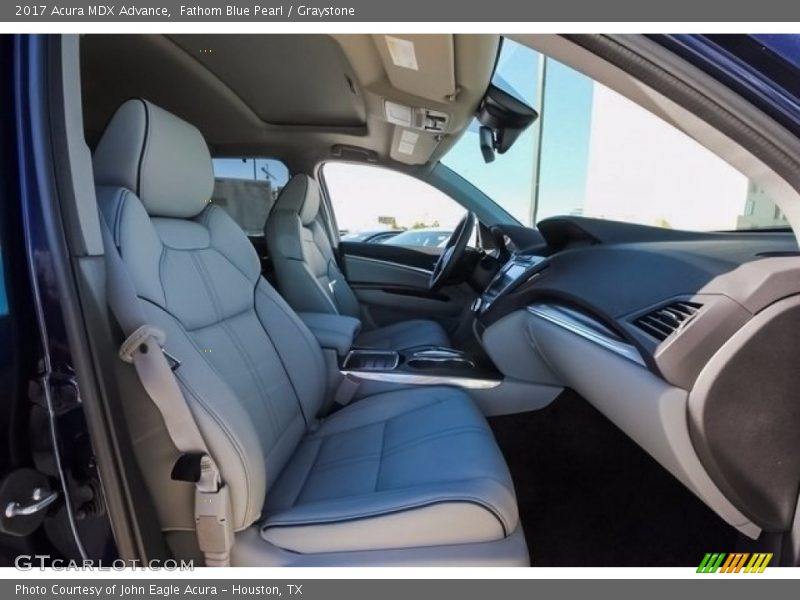 Fathom Blue Pearl / Graystone 2017 Acura MDX Advance