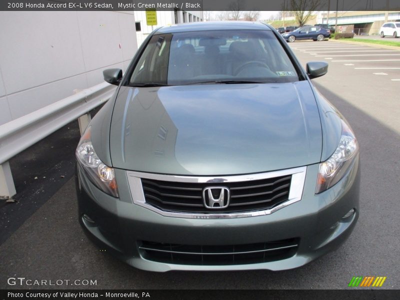 Mystic Green Metallic / Black 2008 Honda Accord EX-L V6 Sedan