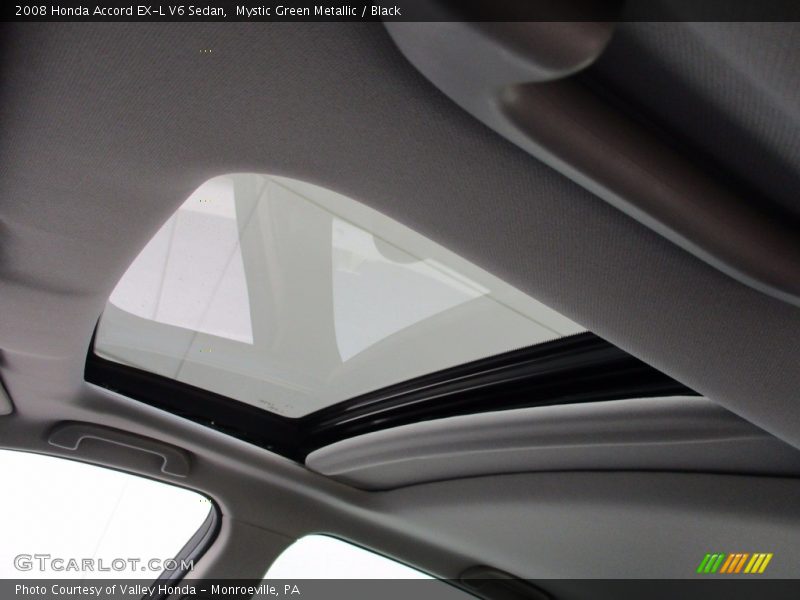 Mystic Green Metallic / Black 2008 Honda Accord EX-L V6 Sedan