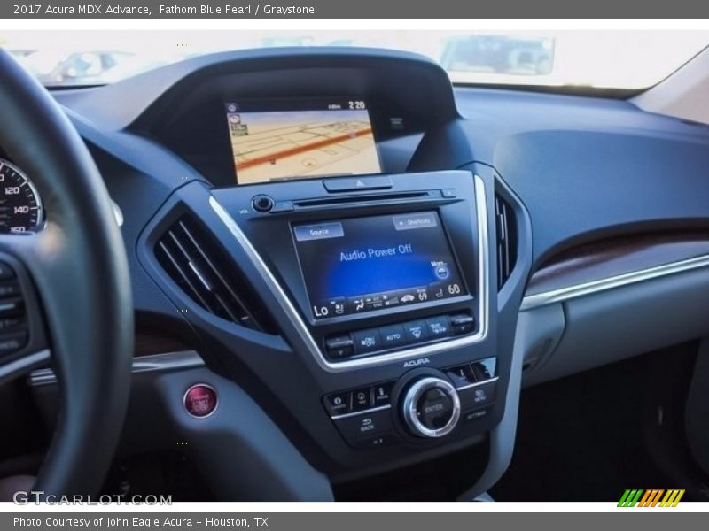 Fathom Blue Pearl / Graystone 2017 Acura MDX Advance