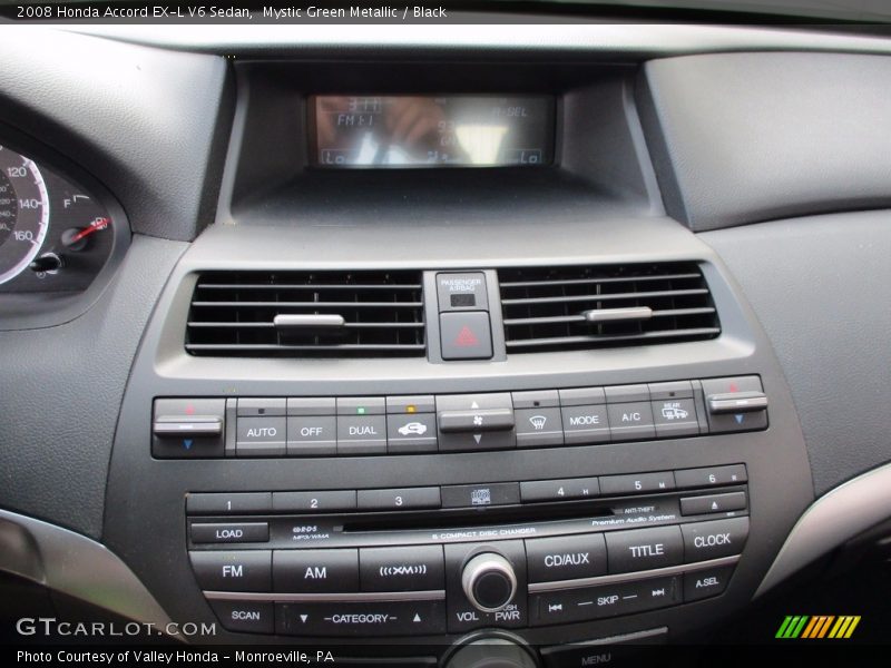 Mystic Green Metallic / Black 2008 Honda Accord EX-L V6 Sedan