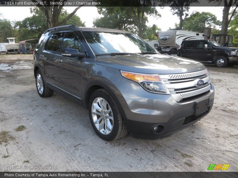 Sterling Gray / Charcoal Black 2014 Ford Explorer XLT