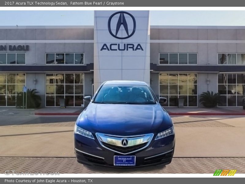 Fathom Blue Pearl / Graystone 2017 Acura TLX Technology Sedan