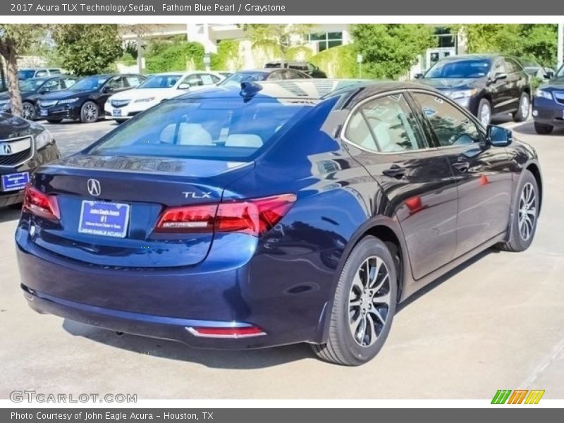 Fathom Blue Pearl / Graystone 2017 Acura TLX Technology Sedan