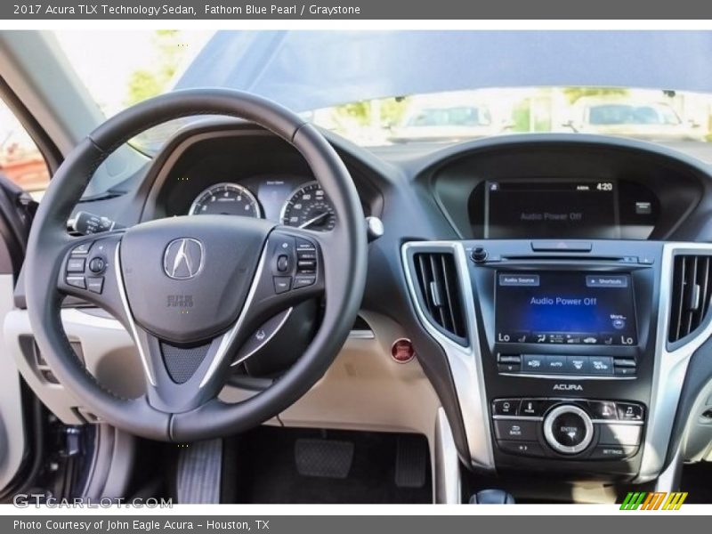 Fathom Blue Pearl / Graystone 2017 Acura TLX Technology Sedan