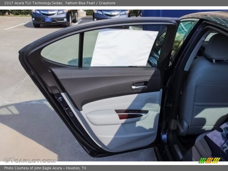 Fathom Blue Pearl / Graystone 2017 Acura TLX Technology Sedan