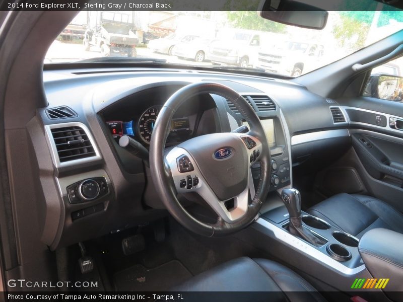 Sterling Gray / Charcoal Black 2014 Ford Explorer XLT