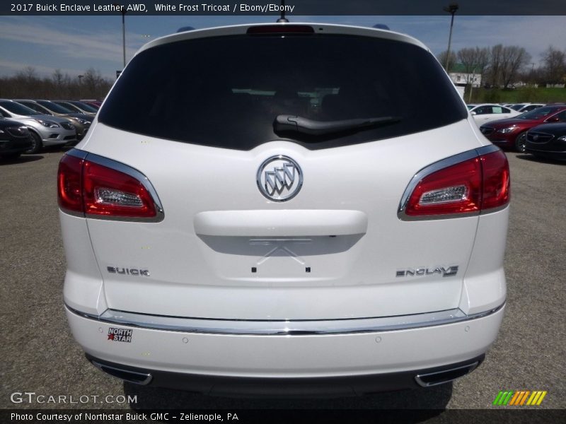 White Frost Tricoat / Ebony/Ebony 2017 Buick Enclave Leather AWD