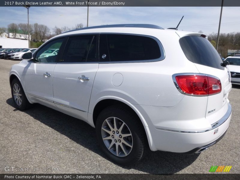 White Frost Tricoat / Ebony/Ebony 2017 Buick Enclave Leather AWD