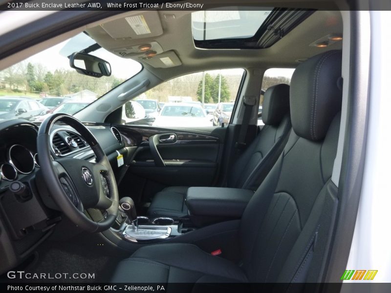 White Frost Tricoat / Ebony/Ebony 2017 Buick Enclave Leather AWD