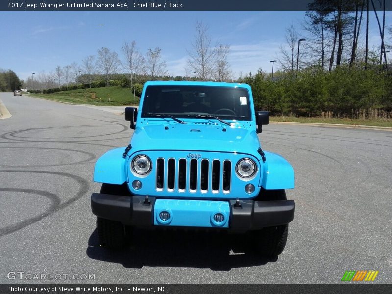 Chief Blue / Black 2017 Jeep Wrangler Unlimited Sahara 4x4