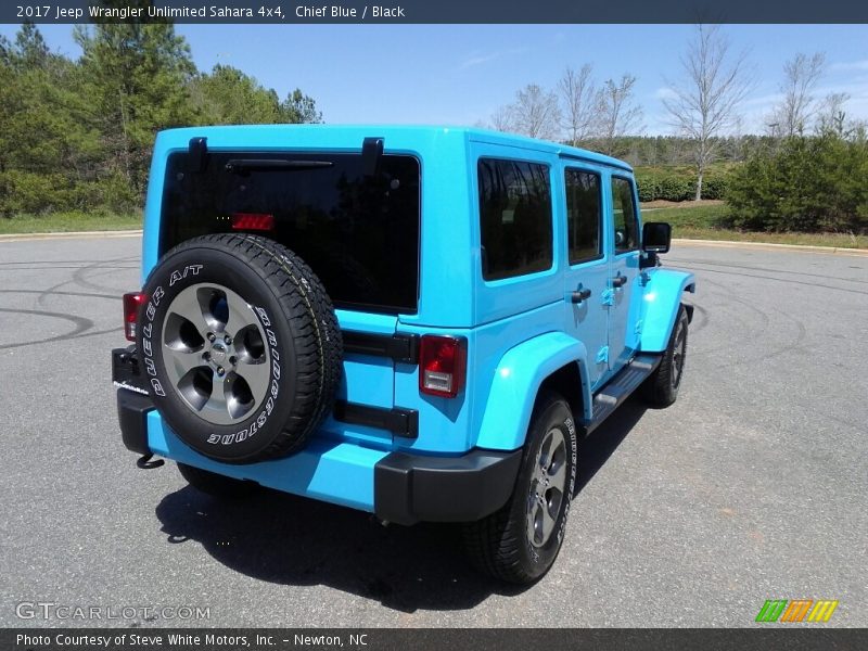 Chief Blue / Black 2017 Jeep Wrangler Unlimited Sahara 4x4